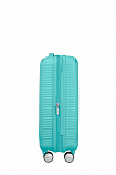 Валіза American Tourister Soundbox із поліпропілену на 4-х колесах 32G*61001 блакитно-зелена (мала)
