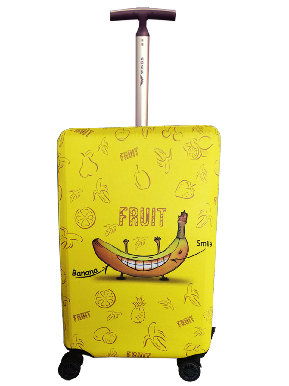Чохол для валізи Coverbag неопрен L банан