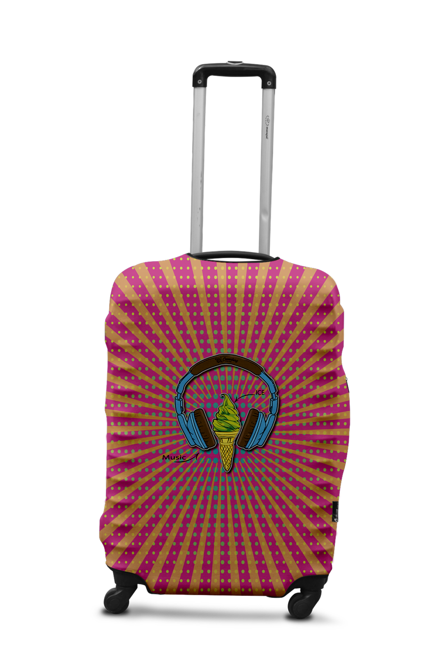 Чохол для валізи Coverbag навушники M різнобарвний