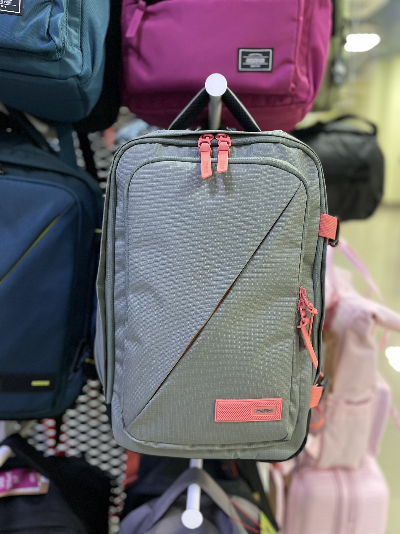 Дорожній рюкзак S American Tourister Take2Cabin SAGE/CORAL 91G*24004