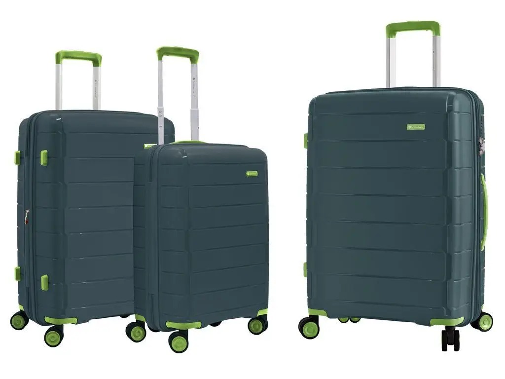 Комплект валіз Snowball 20303 (темно-зелений)