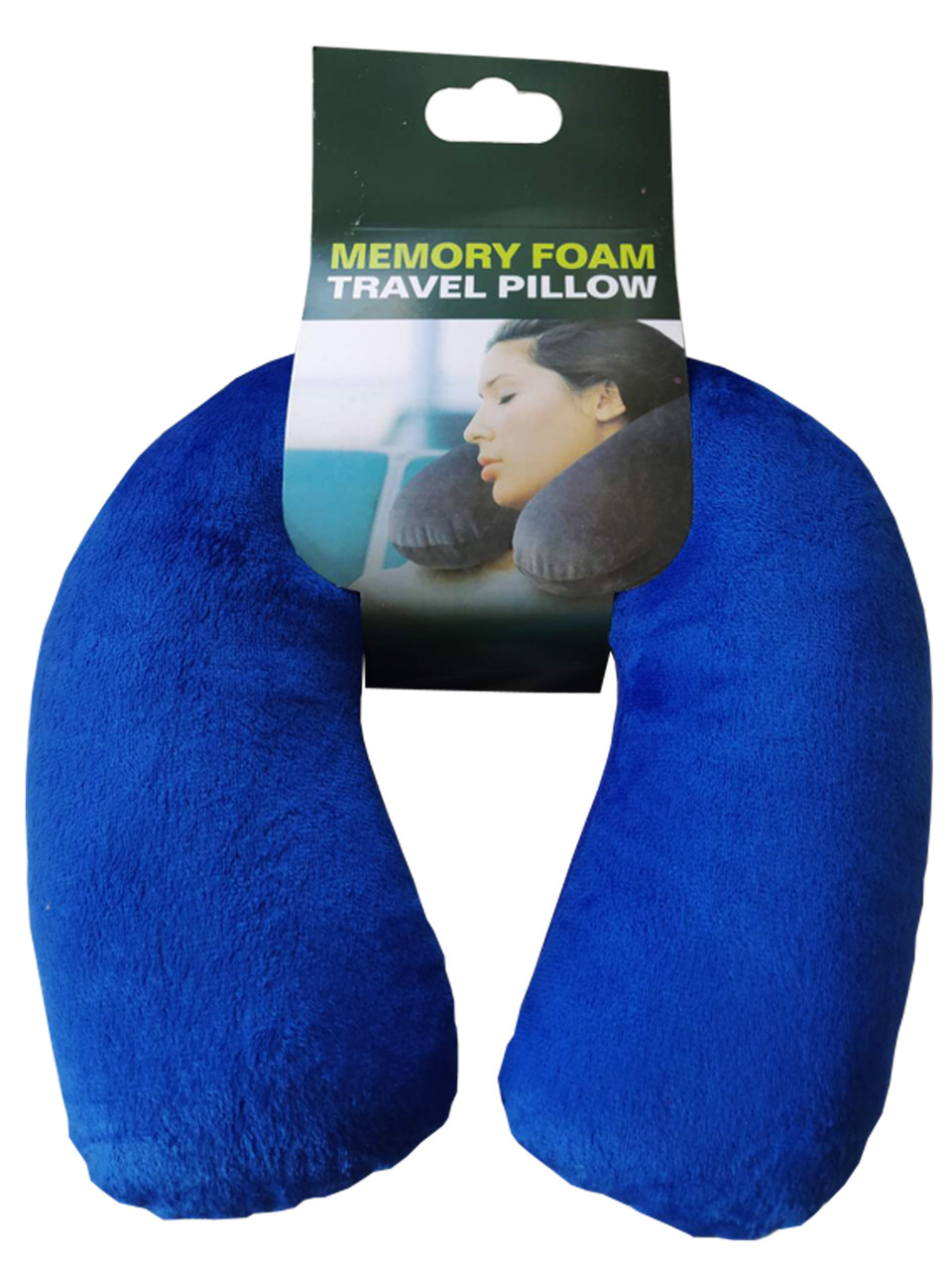 Подушка під шию Антистрес з полистерольных кульок синя