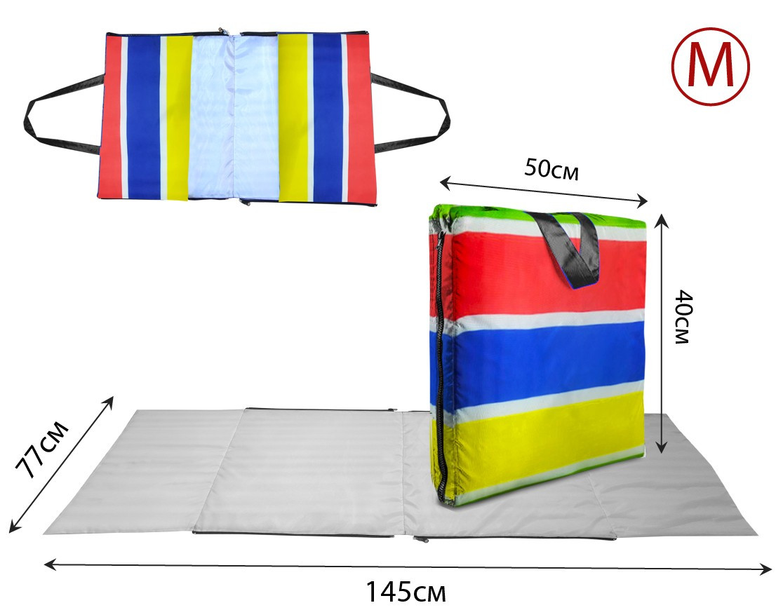 Сумка-килимок Coverbag М різнобарвний