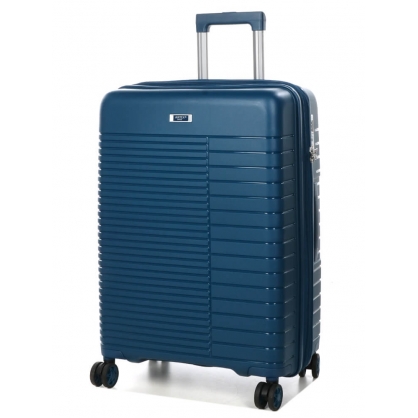 Валіза Airtex 642 з розширенням середня темно-синій