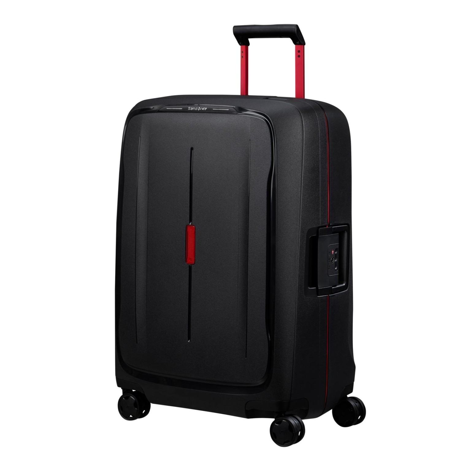 Валіза 69 СМ Samsonite ESSENS CHARCOAL/RED середня KM0*18002