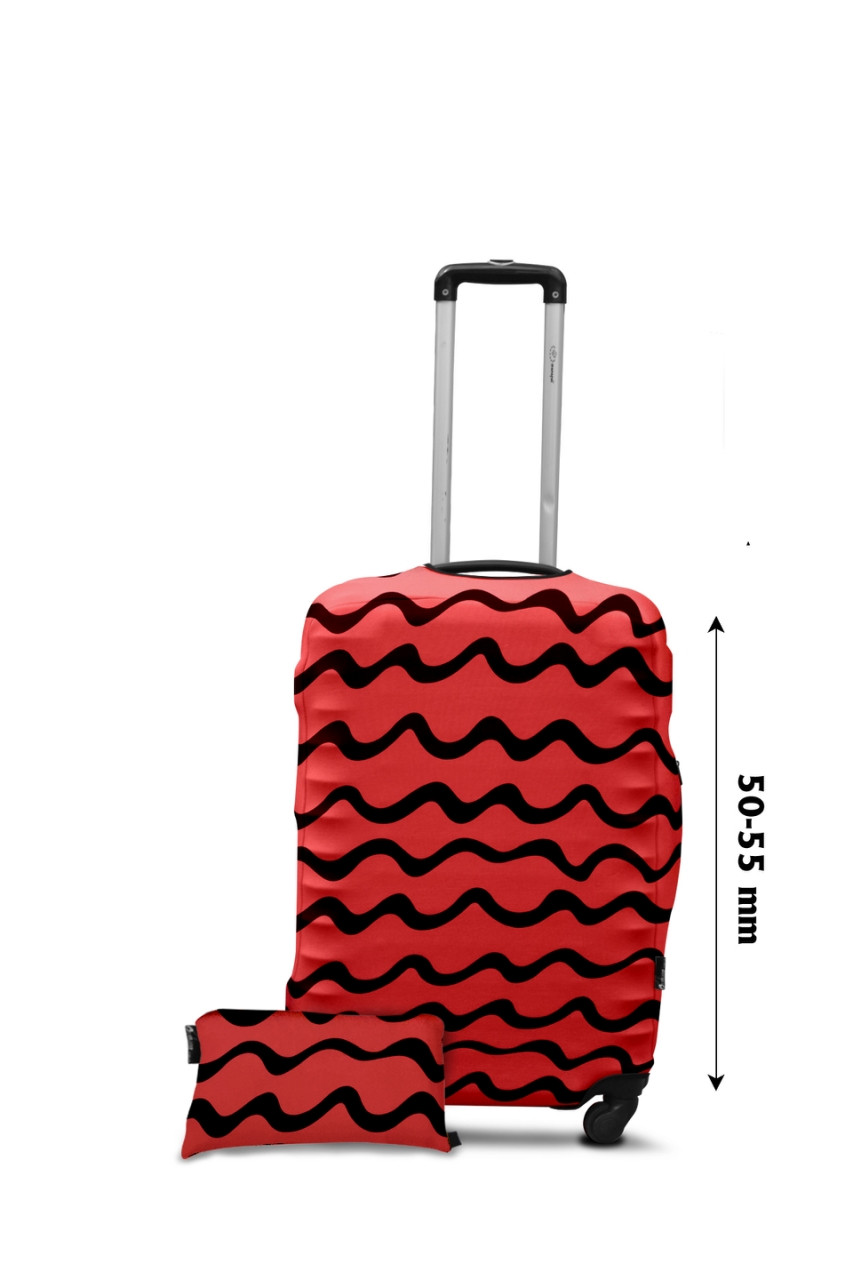 Чохол для валізи Coverbag дайвінг S хвилі корал