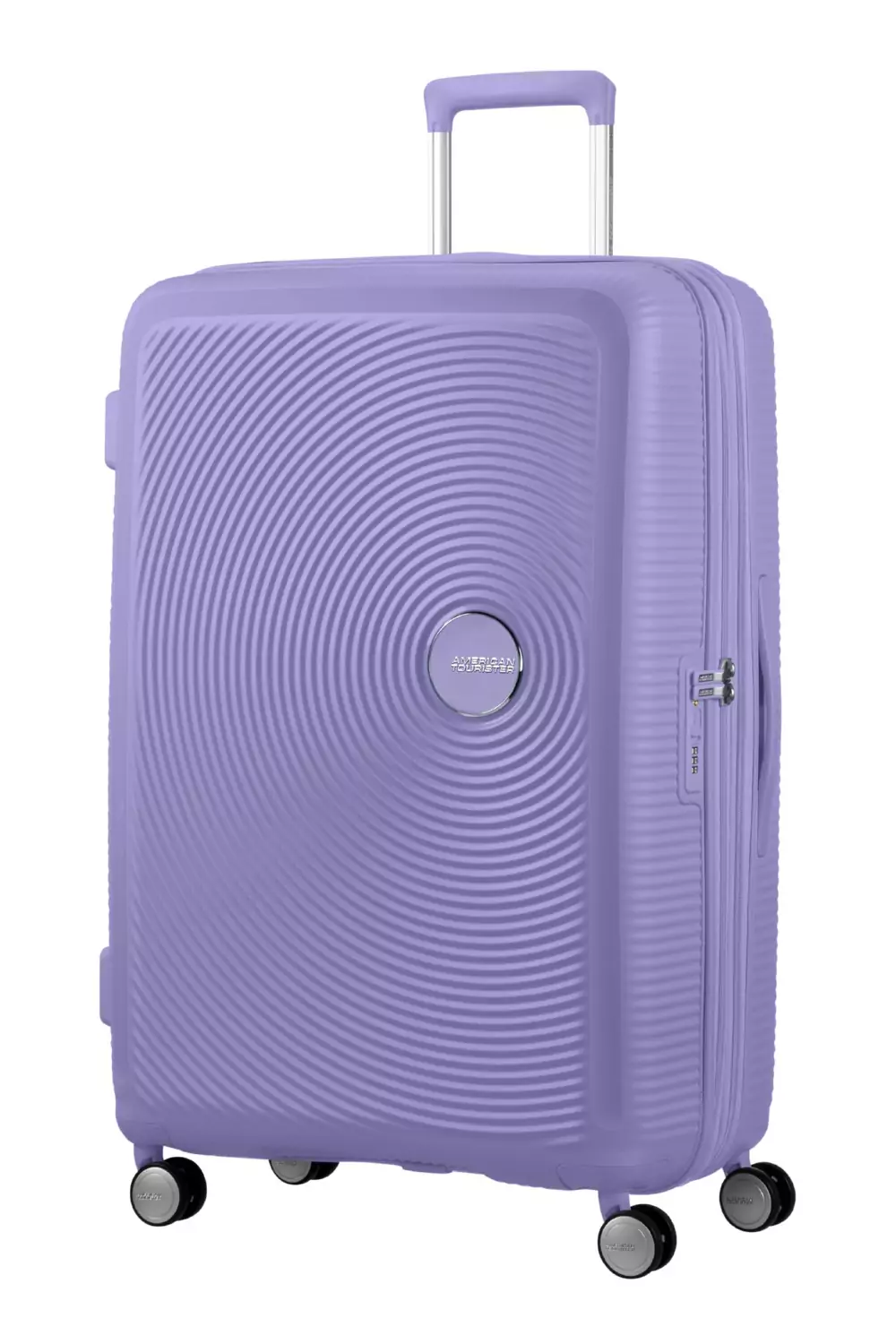 Валіза American Tourister Soundbox із поліпропілену на 4-х колесах 32G*82003 пурпурова (велика)