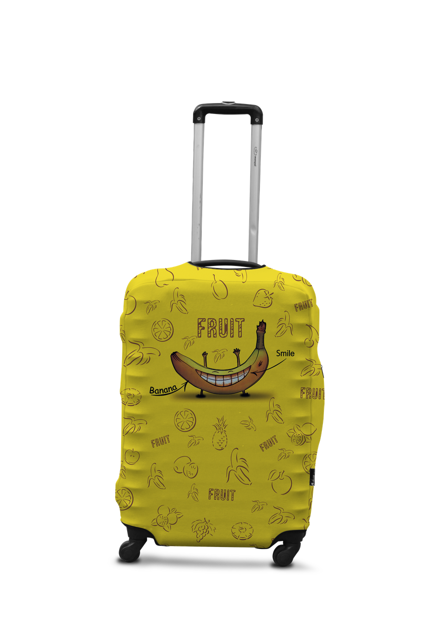 Чохол для валізи Coverbag банан S різнобарвний