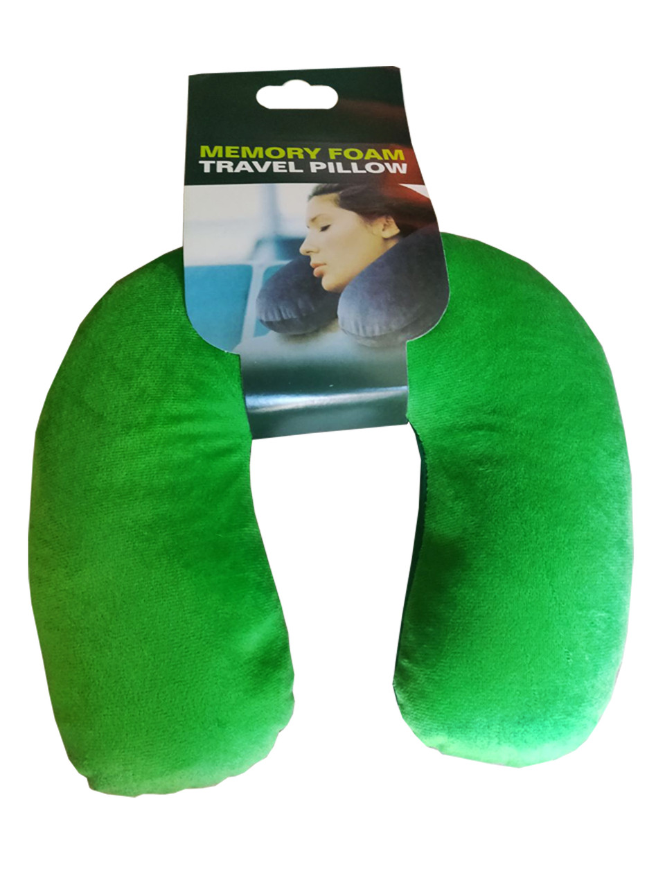 Подушка під шию Антистрес з полистерольных кульок зелена