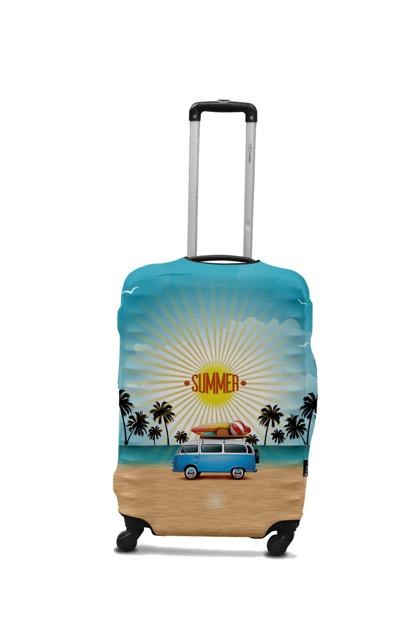 Чохол для валізи Coverbag мінівен S різнобарвний