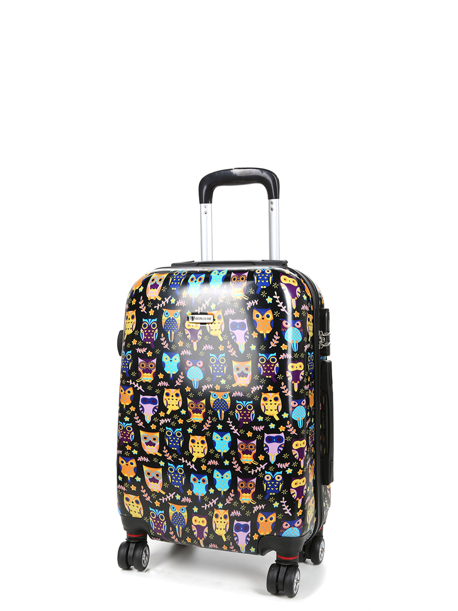 Валіза дитяча Worldline (Airtex) 809 Black Hibou маленька