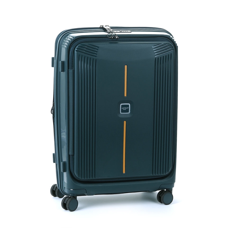 Валіза 66 см Airtex 647 з відкидним бампером та розширенням бірюза