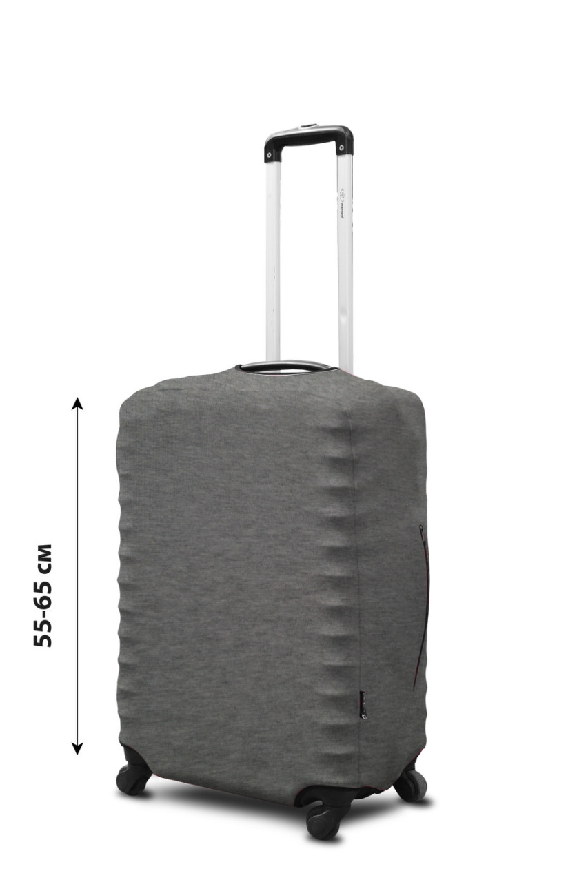 Чохол для валізи Coverbag неопрен M сірий 
