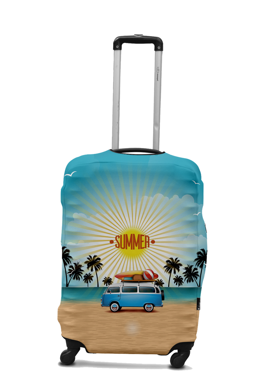 Чохол для валізи Coverbag мінівен M різнобарвний