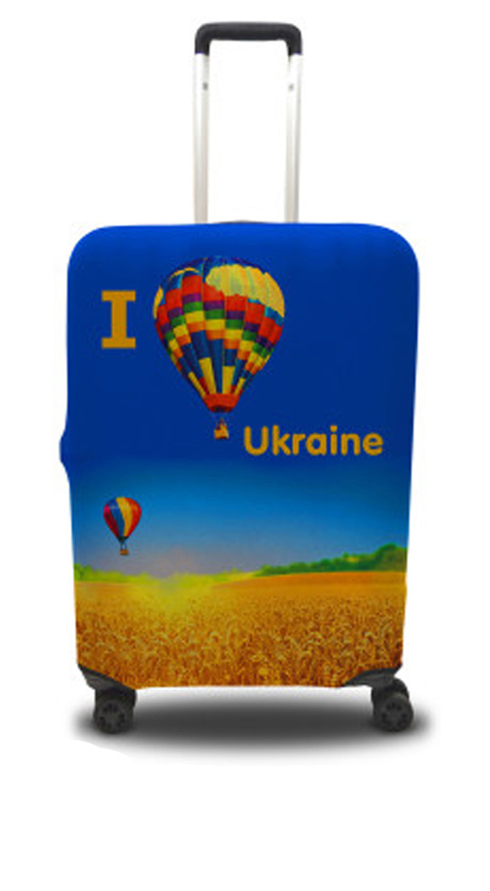 Чохол для валізи Coverbag я люблю Україну L принт 0403