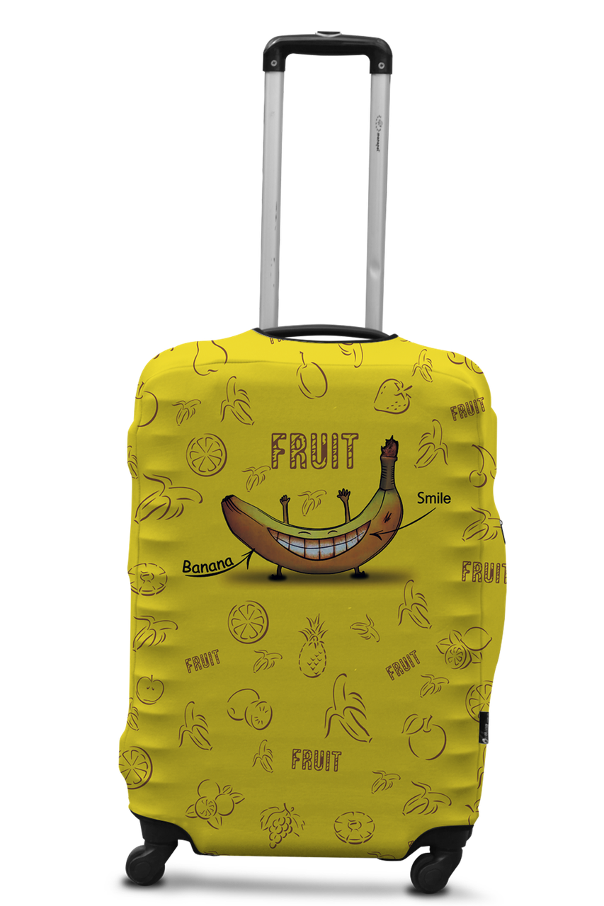 Чохол для валізи Coverbag банан L різнобарвний