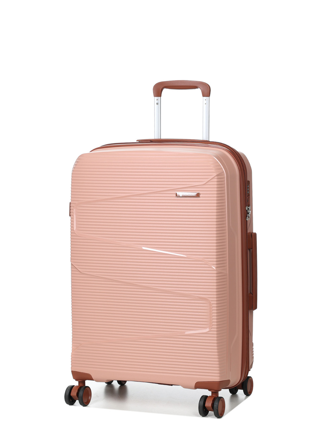 Валіза Airtex Worldline 293 з розширенням рожево золотий середня