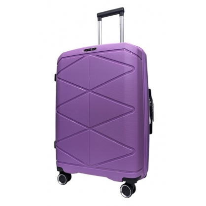 Валіза Madison Snowball 51304 з розширенням велика фіолетовий