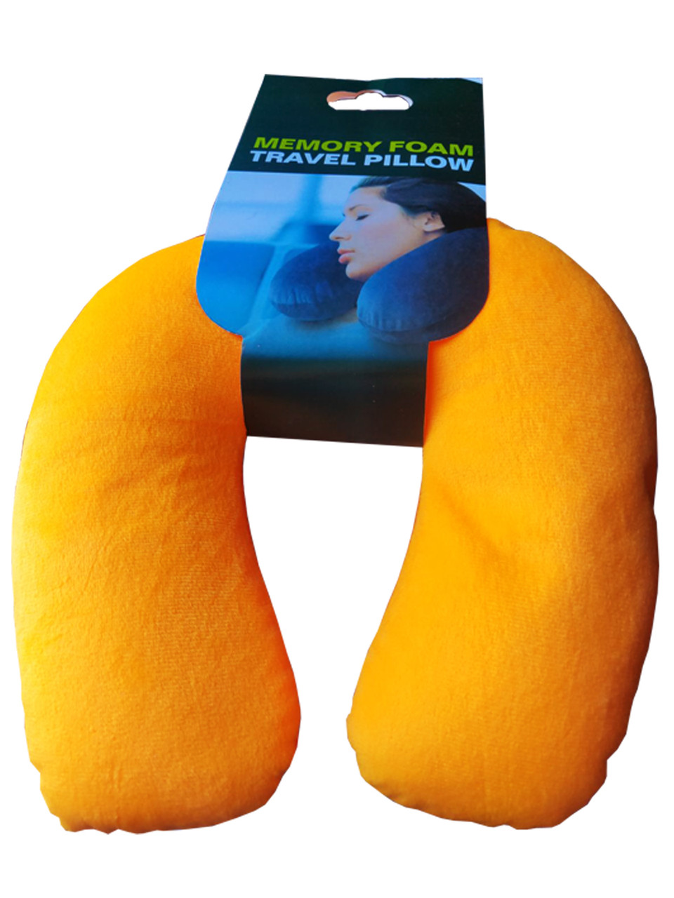Подушка під шию Антистрес з полистерольных кульок помаранчева
