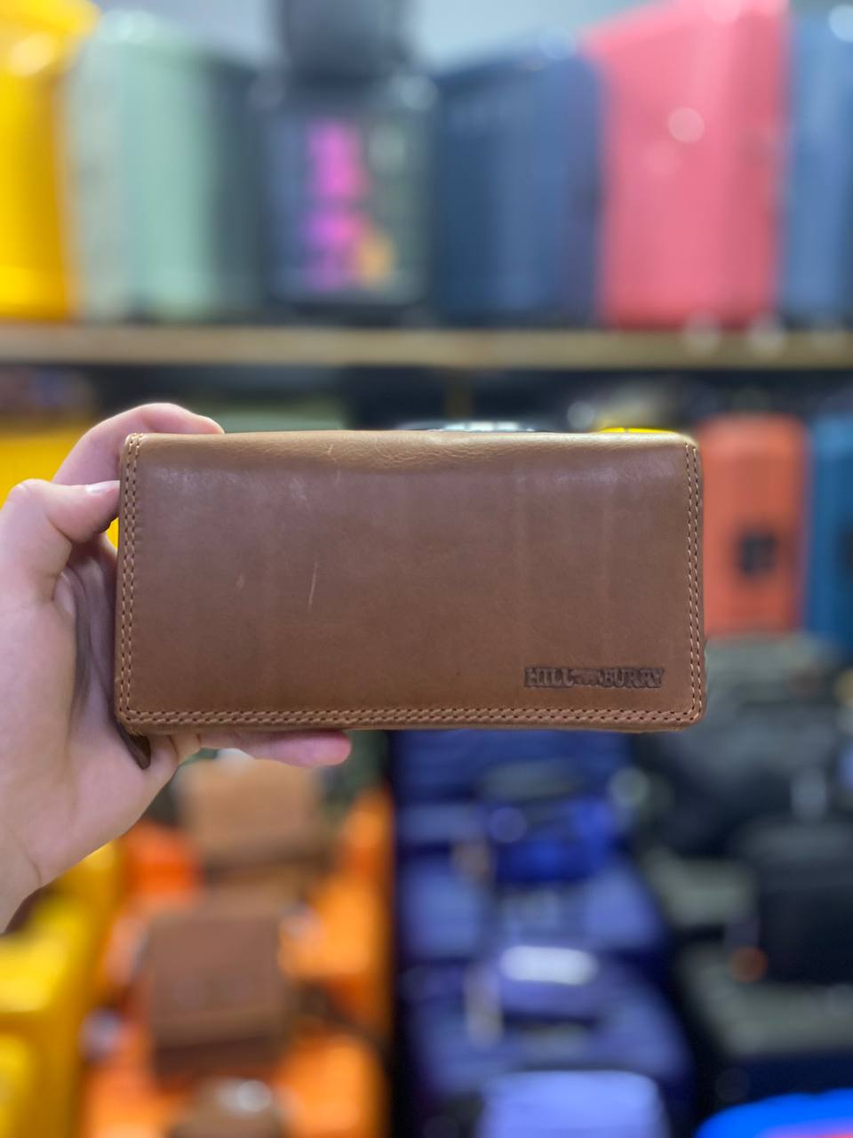 Шкіряний гаманець Hill Burry 5190HB з фурнітурою YKK та RFID-захистом