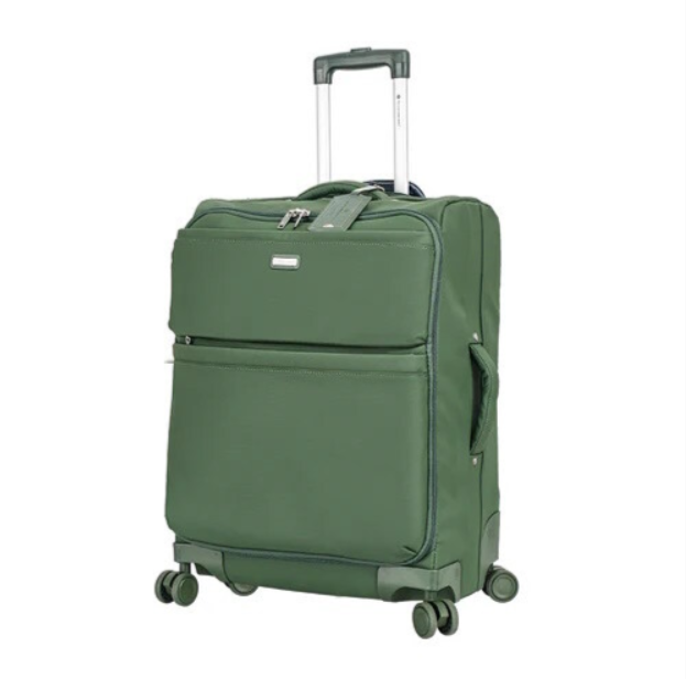 Текстильна Валіза Snowball 48103 середня зелена вологостійка і міцна