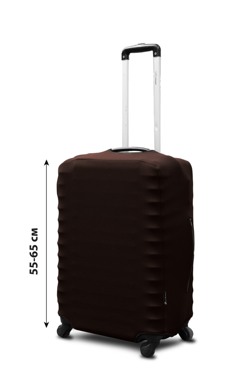 Чохол для валізи Coverbag неопрен M коричневий