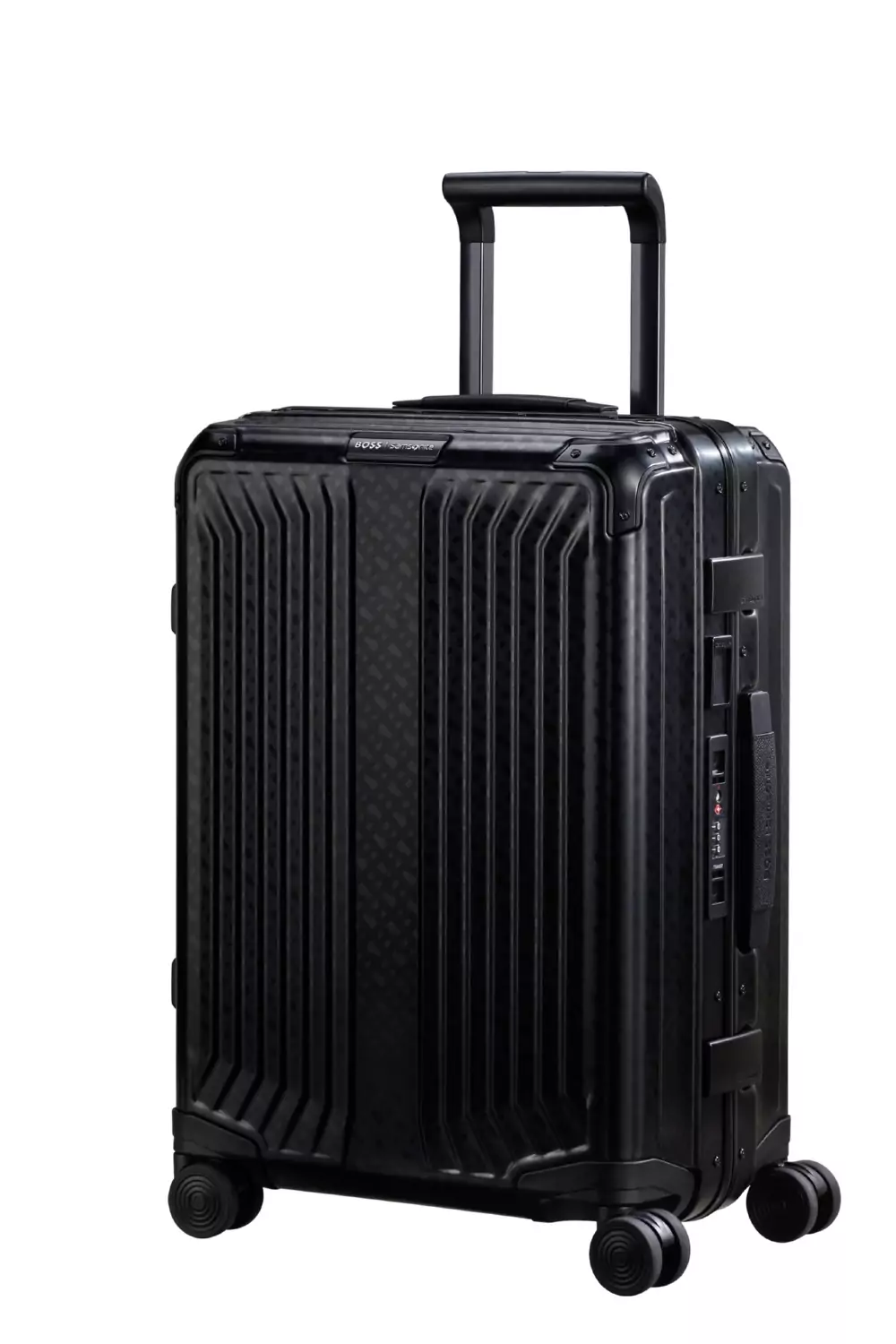 ВАЛІЗА 55 см Samsonite LITE-BOX ALU / BOSS KO3*28001 GRAPHITE MONOGRAM