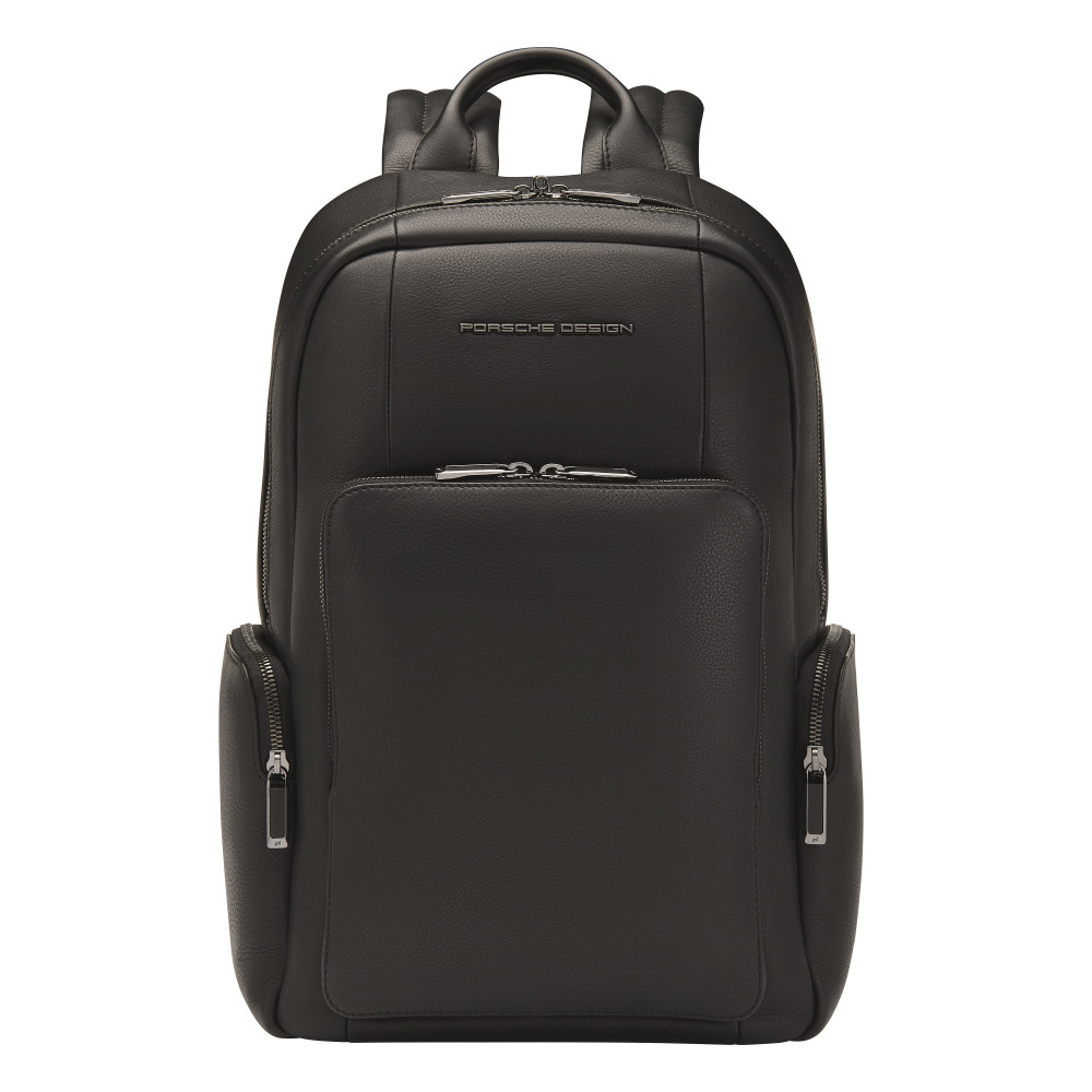 Рюкзак з відділенням для ноутбука до 15" Porsche Design Roadster Leather Backpack S OLE01603 чорний