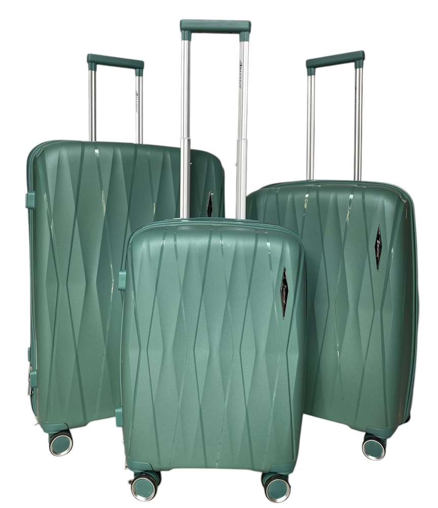 Комплект валіз Madisson (Snowball) 51103 з поліпропілену бірюза