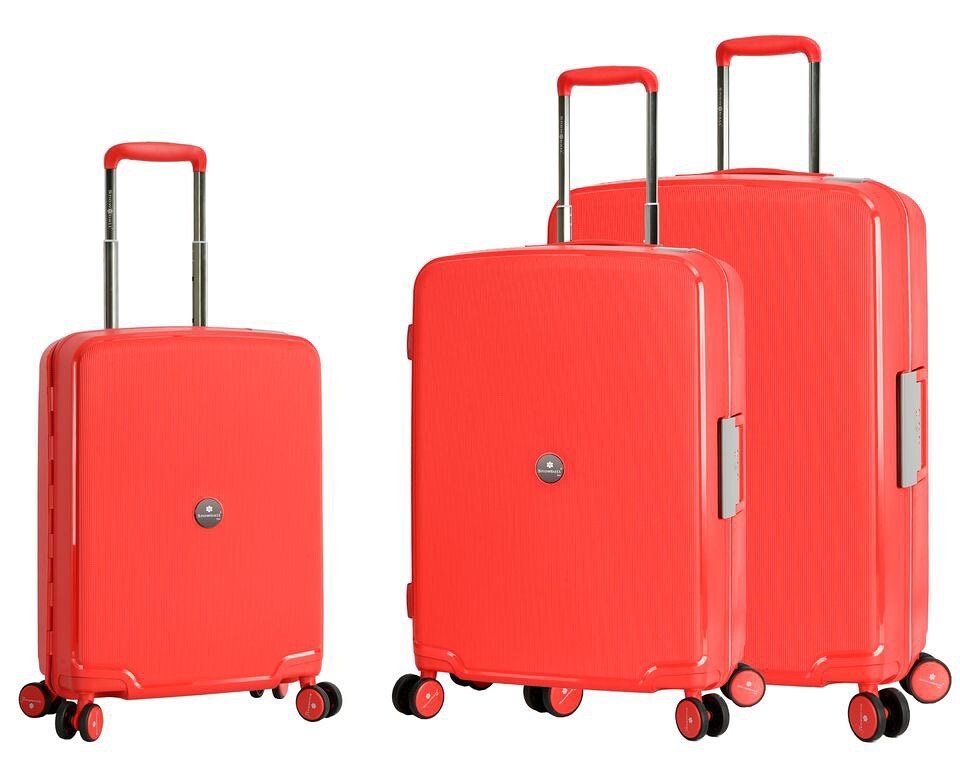 Комплект валіз Snowball 37103 червоний