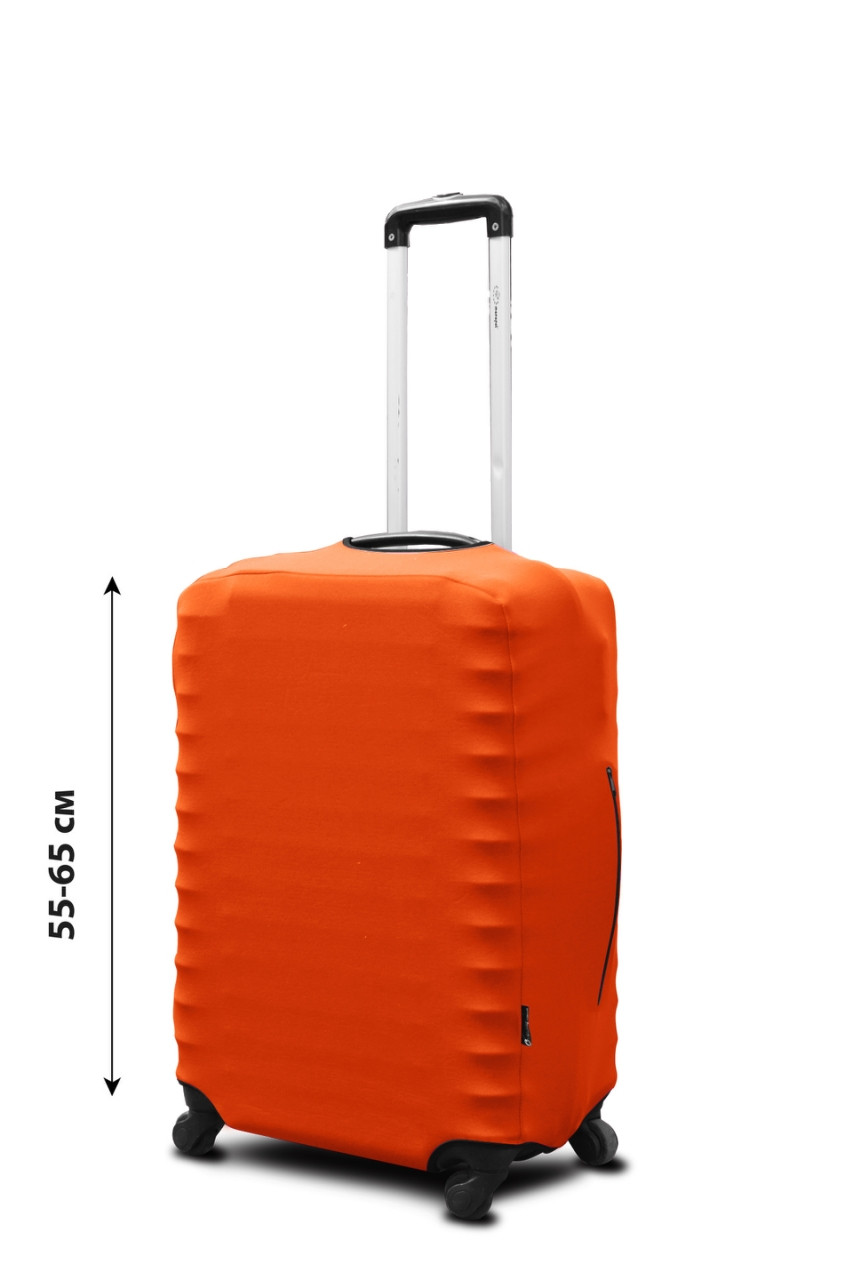 Чохол для валізи Coverbag неопрен M помаранчевий