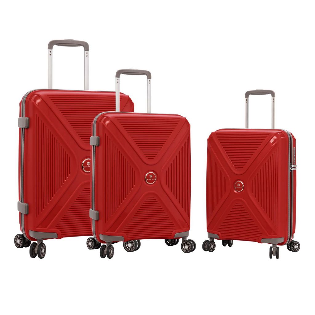 Комплект валіз Snowball 84803 червоний