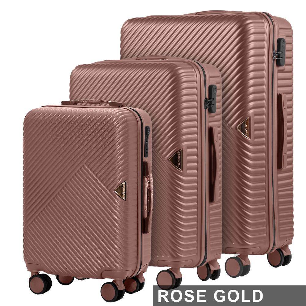 Комплект валіз Wings Dove WN01 рожево-золотий