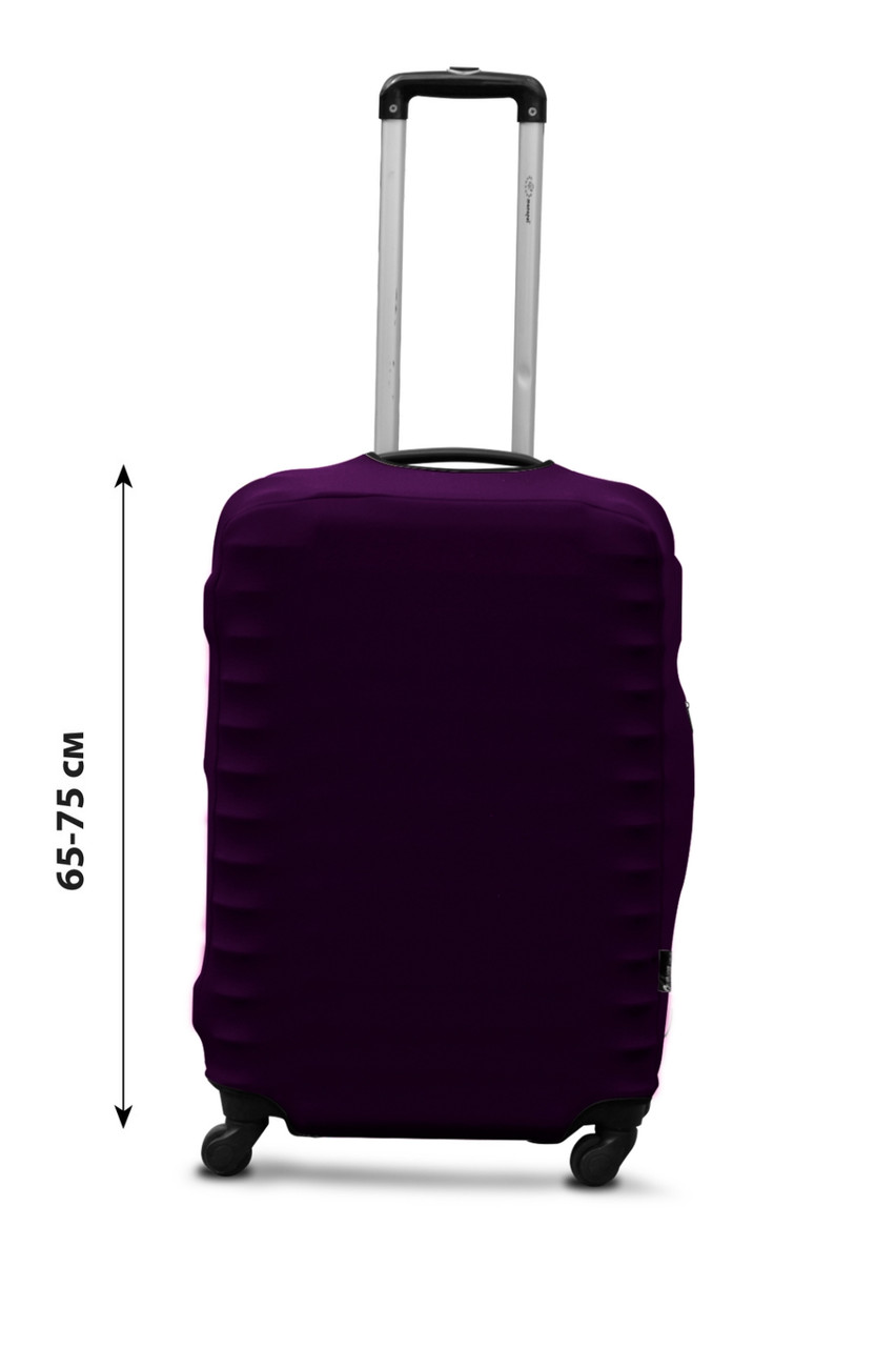 Чохол для валізи Coverbag дайвінг L темно-фіолетовий