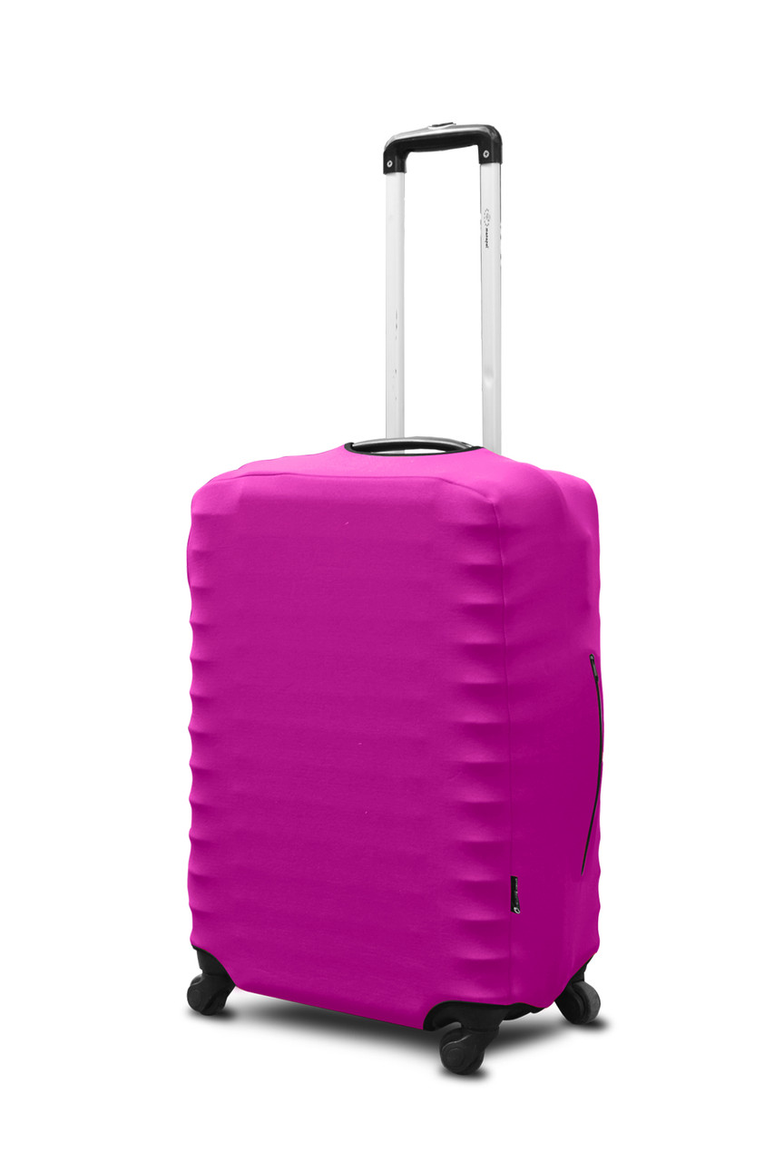 Чохол для валізи Coverbag неопрен M рожевий