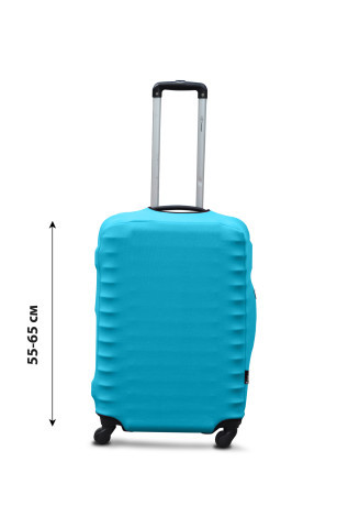 Чохол для валізи Coverbag дайвінг M голубий