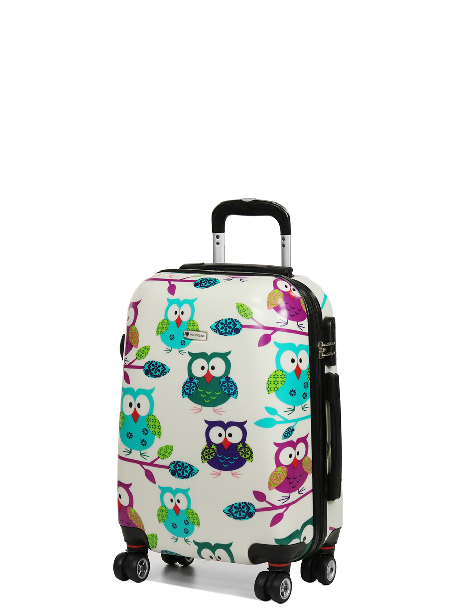 Валіза для підлітків Worldline (Airtex) 809 White Hibou середня