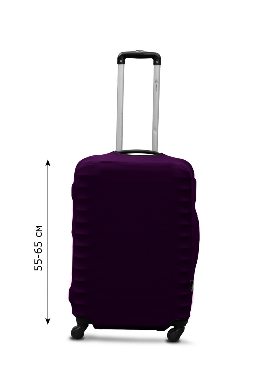 Чохол для валізи Coverbag дайвінг M темно-фіолетовий