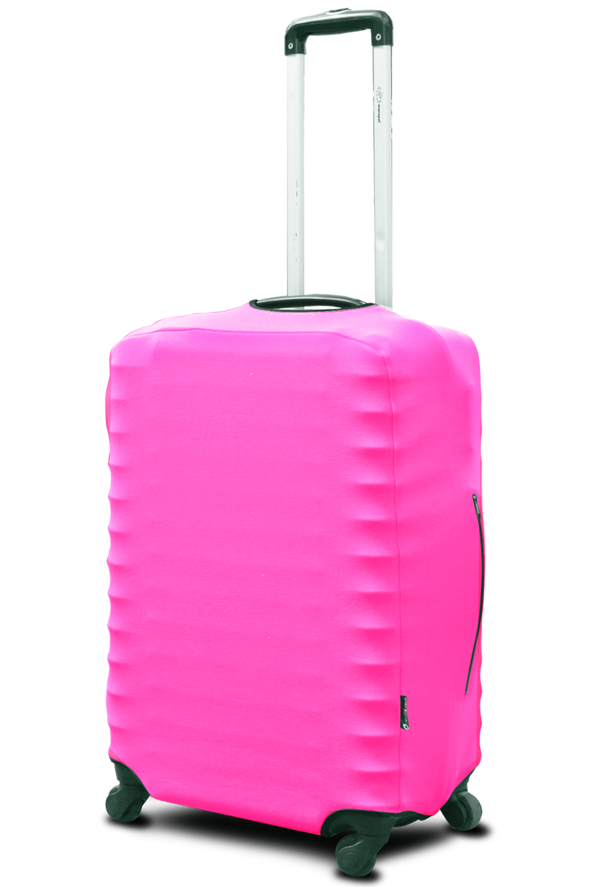 Чохол для валізи Coverbag неопрен L рожевий