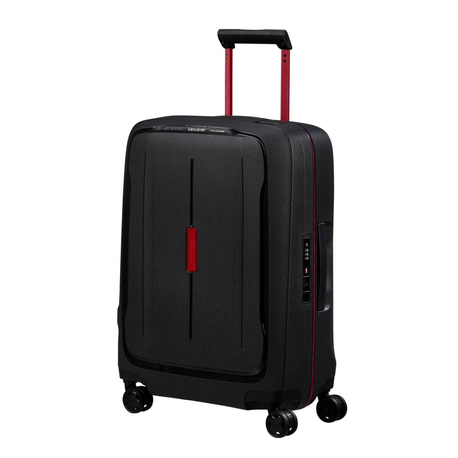 Валіза 55 СМ Samsonite  ESSENS CHARCOAL/RED маленька KM0*18001