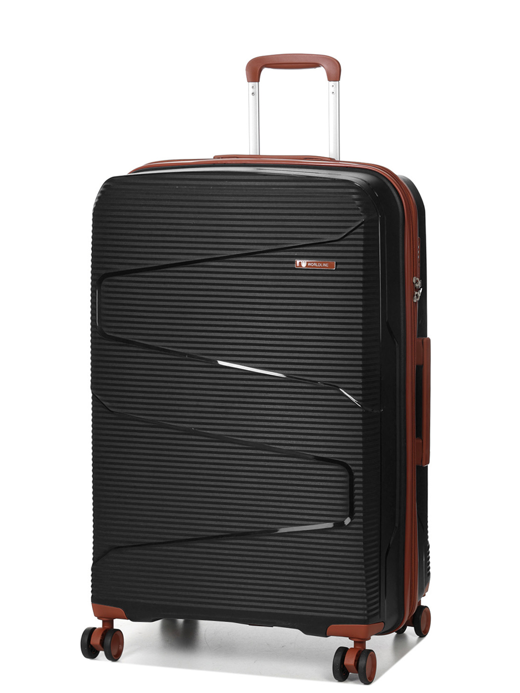 Валіза Airtex Worldline 293 з розширенням чорна велика