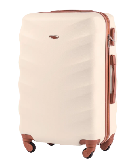 Валіза Wings 402 бежевий середній