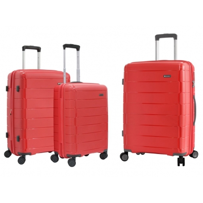 Комплект валіза Snowball 20303 червоний