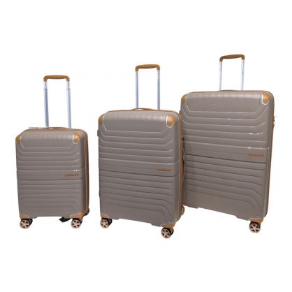 Комплект валіз Snowball 59103 бежевий