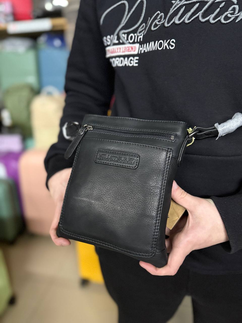 Сумка Hill Burry 3098HB через плече чорна