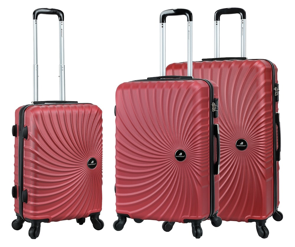 Комплект валіз Madisson Snowball 44603 червоний