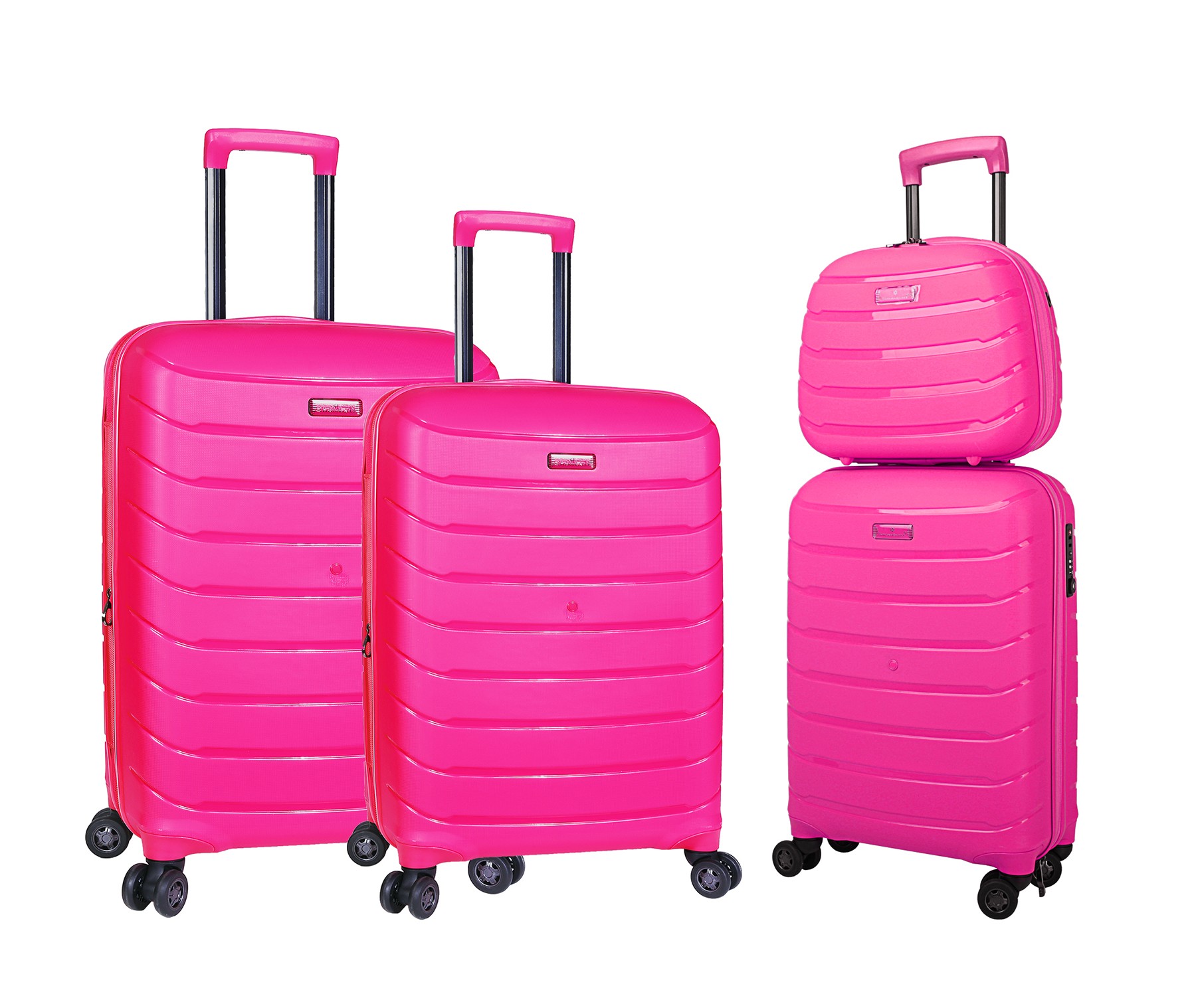 Комплект валіз Snowball 61303/4 (рожевий)