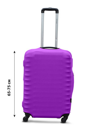 Чохол для валізи Coverbag дайвінг L бузковий