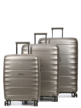 Комплект валіз Airtex 242 B з розширенням шампань