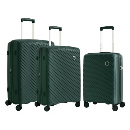 Комплект валіз Snowball 20703 темно-зелений